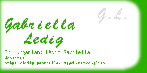 gabriella ledig business card